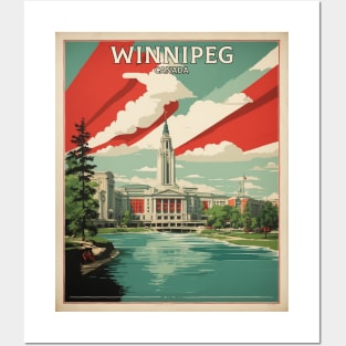 Winnipeg Vintage Poster Tourism Posters and Art